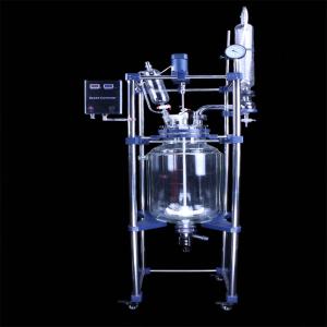 Heb-50L New Type Jacketed Glass Reactor with Chiller