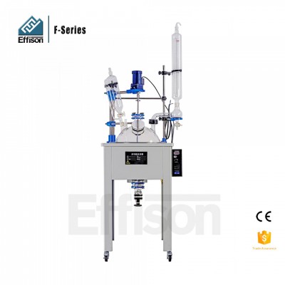 High Quality Lab Single Layer Glass Reactor provide by Effison