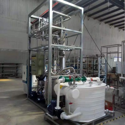 40L/hr  160L/hr 320L/hr 500L/hr Hemp crude oil extraction machine falling film evaporator for ethanol recovery