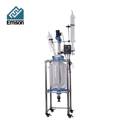 High Quality 100L Laboratory Jacketed Glass Reactor